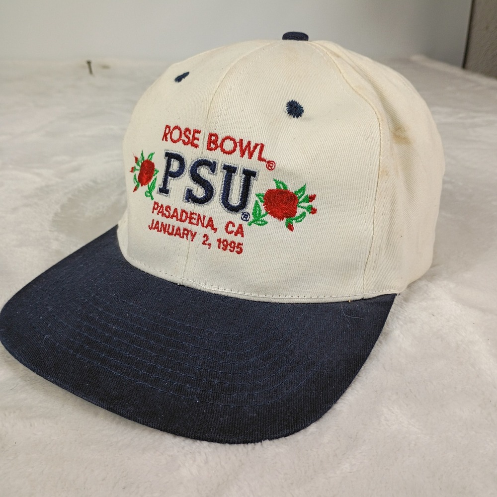 KC Hat Men OS Penn State PSU 1995 Rose Bowl Snapback 90s vintage Football Hat
